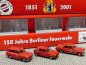 Preview: 1/87 Brekina 150 Jahre Berliner Feuerwehr Set VW 1500-VW Golf I-MB 200/8  90736