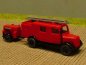 Preview: 1/87 Wiking Opel Blitz 39 LF 8 Feuerwehr mit Schlauchanhänger 863 1