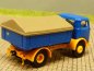 Preview: 1/87 Brekina MB 328 in Auftrag der DB blau CH orangegelb Schwerlastpritsche