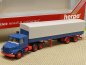 Preview: 1/87 Herpa Scania Hauber blau/rot Planen-Sattelzug 836008