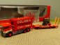 Preview: 1/87 Herpa MAN F90 Container-LKW mit Goldhofer TU3 und Gabelstapler Colonia 308182