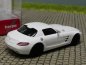 Preview: 1/87 Herpa MB SLS AMG weiß mit schwarzen Felgen 420501