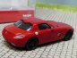 Preview: 1/87 Herpa MB SLS AMG Le Mans rot metallic mit schwarzen Felgen 430784