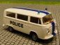 Preview: 1/87 Brekina VW T2 Police Dachstreifen blau Belgien Bus 3311