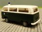 Preview: 1/87 Brekina VW T2 Polizei weiß/dunkelgrün Bus 33083