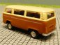 Preview: 1/87 Brekina VW T2 hellbeige/braun de Lux Bus