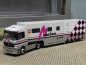 Preview: 1/87 Herpa MB Actros DKV DEA Truck Racing Renntransporter Sattelzug B66000094