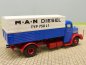 Preview: 1/87 Brekina MAN F8 MAN Diesel dunkelblau/rot