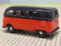 Preview: 1/87 Brekina # 0154 VW T1 a Bus schwarz/rot