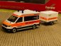 Preview: 1/87 Herpa MAN TGE Bus HD + Anhänger BRK Wasserwacht Amberg/Sulzbach 096096