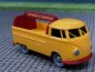 Preview: 1/87 Brekina # 1558 VW T1 b Pritsche mit Getränkeaufbau melonengelb/feuerrot