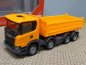 Preview: 1/87 Herpa Scania XT17 Meiler 4-achsiger Dreiseitenkipper orange 316996