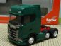 Preview: 1/87 Herpa Scania CS 20 HD 6x2 3-Achs Zugmaschine moosgrün 307543-003