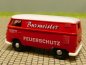 Preview: 1/87 Brekina # 0316 VW T1 b Burmeister Feuerschutz Duisburg hellrot Kasten