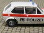 Preview: 1/87 Brekina VW Golf I Polizei Zürich, Wappen, weiss, roter Seitenstreifen