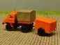 Preview: 1/87 Brekina Unimog 411 Straßenmeisterei + Hänger 39106