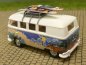 Preview: 1/87 Brekina # 2360 VW T1 b Bus Hippie mit 2 Surfbrettern Sondermodell Reinhardt