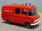 Preview: 1/87 Wiking MB 508 Feuerwehr Rettungswagen RTW Notruf 112 hellrot  608 1A