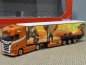 Preview: 1/87 Herpa Scania CS 20 HD Gardinenplanen-Sattelzug Ferntrans Haas 316903