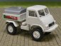 Preview: 1/87 Brekina Unimog 402 Circus mit Tank 39059