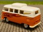 Preview: 1/87 Brekina # 1814 g/w VW T1 b Camper Hubdach geschlossen Flammendekor weiss/orange Sondermodell Reinhardt