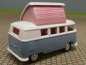 Preview: 1/87 Brekina # 0954 VW T1 b Camper weiß hellblau Gardinen rechts offen 31509