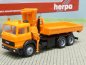 Preview: 1/87 Herpa IVECO Turbo komunal orange Absetzpritsche + Ladekran 141758