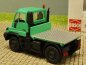 Preview: 1/87 Busch MB Unimog U430 mit flacher Pritsche grün 50930