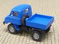 Preview: 1/87 Brekina Unimog 411 blau/schwarz Sondermodell Reinhardt