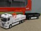 Preview: 1/87 Herpa Scania CR 20 ND Pritschen-HZ mit Ladekran Gebrüder Melmer 315999