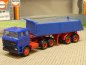 Preview: 1/87 Herpa DAF 3300 Kipper blau Chassis rot 827500