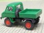 Preview: 1/87 Brekina Unimog 411 grün Felgen rot