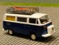 Preview: 1/87 Brekina VW T2 Camper SURF + Surfbretter weiss/blaumetallic Sondermodell Reinhadt