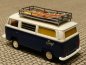 Preview: 1/87 Brekina VW T2 Camper SURF + Surfbretter weiss/blaumetallic Sondermodell Reinhadt