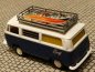 Preview: 1/87 Brekina VW T2 Camper SURF + Surfbretter weiss/blaumetallic Sondermodell Reinhadt