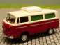 Preview: 1/87 Brekina VW T2 Camper Hubdach elfenbein/rotmetallic Sondermodell Reinhardt