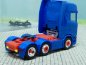 Preview: 1/87 Herpa Scania CS HD 3-Achs Zugmaschine blau Felgen chrom rot