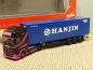 Preview: 1/87 Herpa Scania CS HD Hart Hanjin Container-Sattelzug 313155