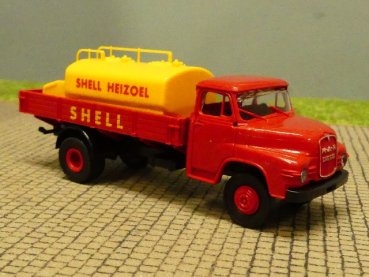 1/87 Brekina MAN 520 Shell Heizöl Pritsche + Tank