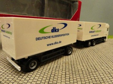 1/87 Herpa DAF XF Birkart dks Wechselkoffer Hängerzug 265805