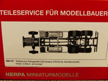 1/87 Herpa Fahrgestell LKW Scania CR/CS für Abrollkinematik 085175