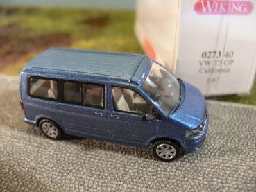 1/87 Wiking VW T5 GP California blaumetallic 0273 40