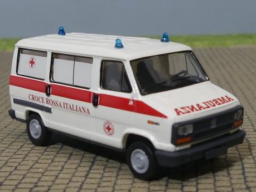 1/87 Brekina Fiat Ducato Bus Croce Rossa Italiana 34911