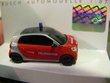 1/87 Busch Smart Forfour  2014 Feuerwehr 49560