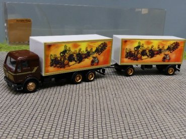 1/87 Herpa MB NG Weihnachten mit Rentieren Koffer Hängerzug #801