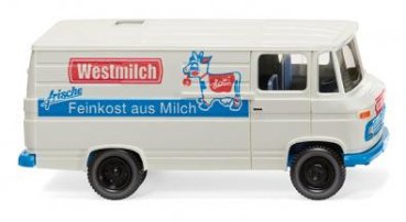 1/87 Wiking MB L 406 Kasten Westmilch 0270 58