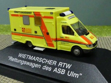 1/87 Rietze MB ASB Ulm RTW Wietmarscher 61552