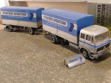 1/87 Herpa MB NG STASCHEN SPEDITION Hannover Oldenburg Pritschen HZ #173