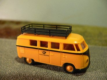 1/87 Brekina # 0605 VW T1 a Deutsche Post + Gepäckträger Bus