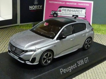 1/43 Norev Peugeot 308 GT 2021 hellgraumetallic 473931